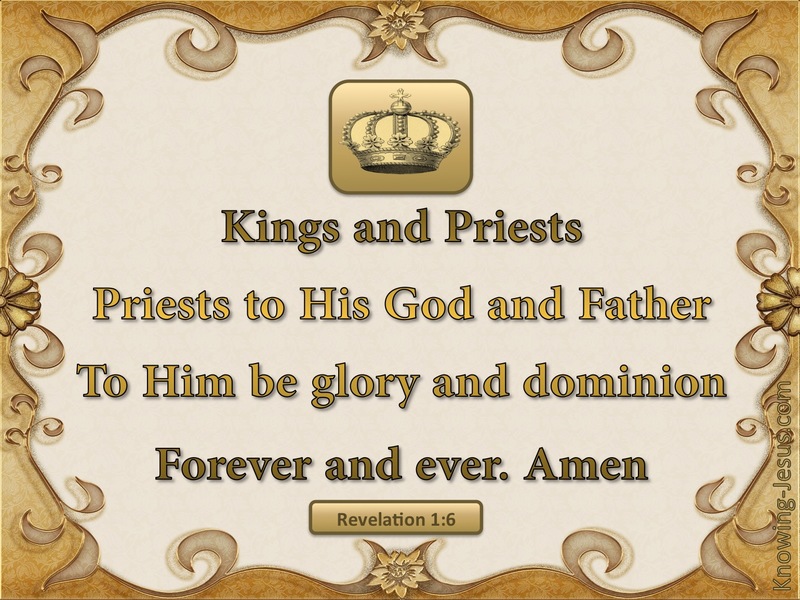 Revelation 1:6 A Kingdom of Priests (beige)